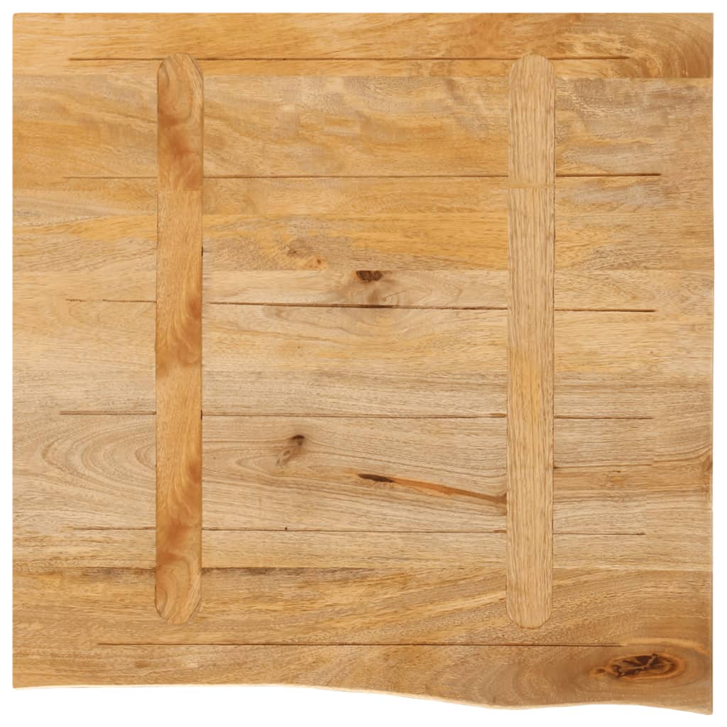 Table Top Live Edge 80x80x3.8 cm Solid Wood Mango