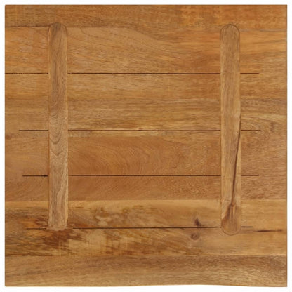 Table Top Live Edge 40x40x2.5 cm Solid Wood Mango