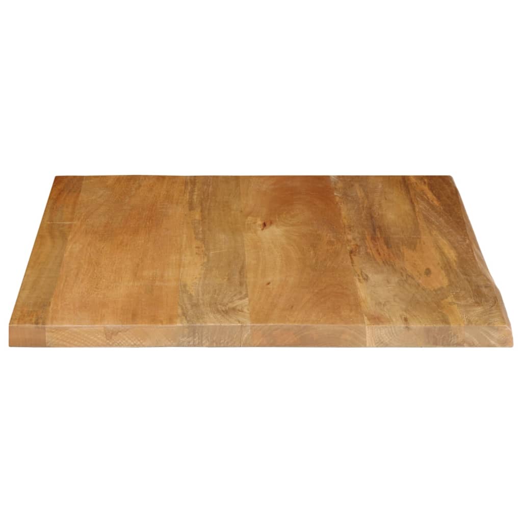 Table Top Live Edge 40x40x3.8 cm Solid Wood Mango