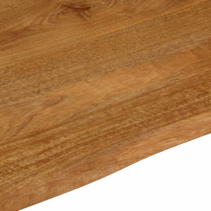 Table Top Live Edge 40x40x3.8 cm Solid Wood Mango