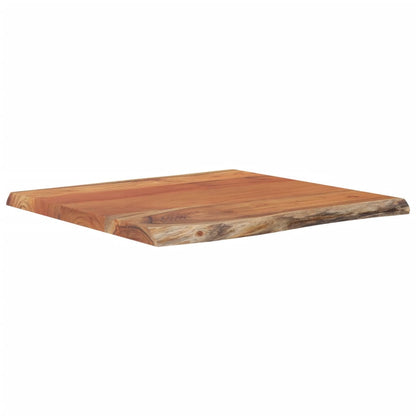Table Top 40x40x2.5 cm Rectangular Solid Wood Acacia Live Edge