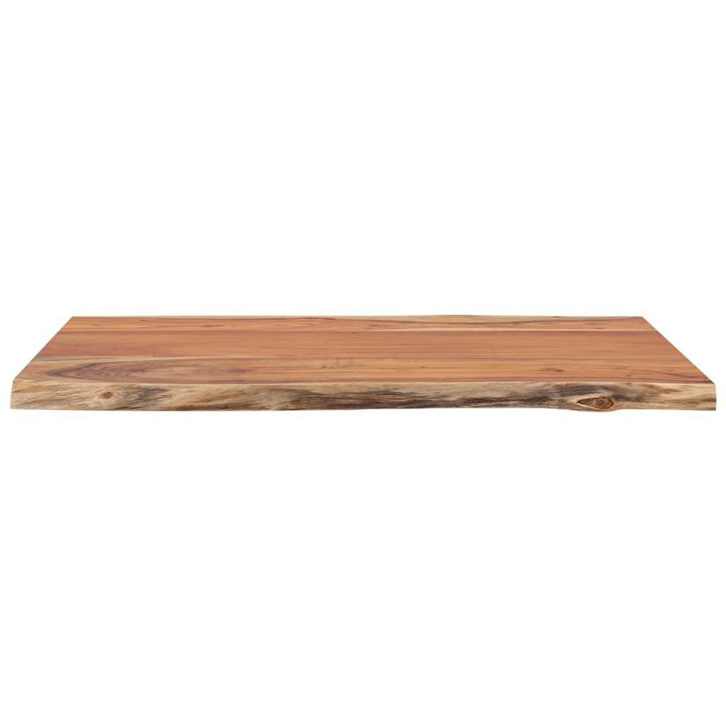 Table Top 50x40x2.5 cm Rectangular Solid Wood Acacia Live Edge