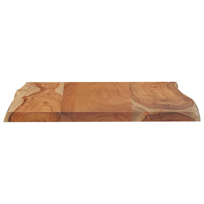 Table Top 50x40x2.5 cm Rectangular Solid Wood Acacia Live Edge