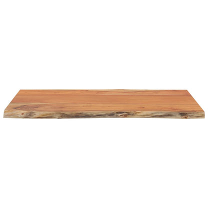 Table Top 60x40x2.5 cm Rectangular Solid Wood Acacia Live Edge