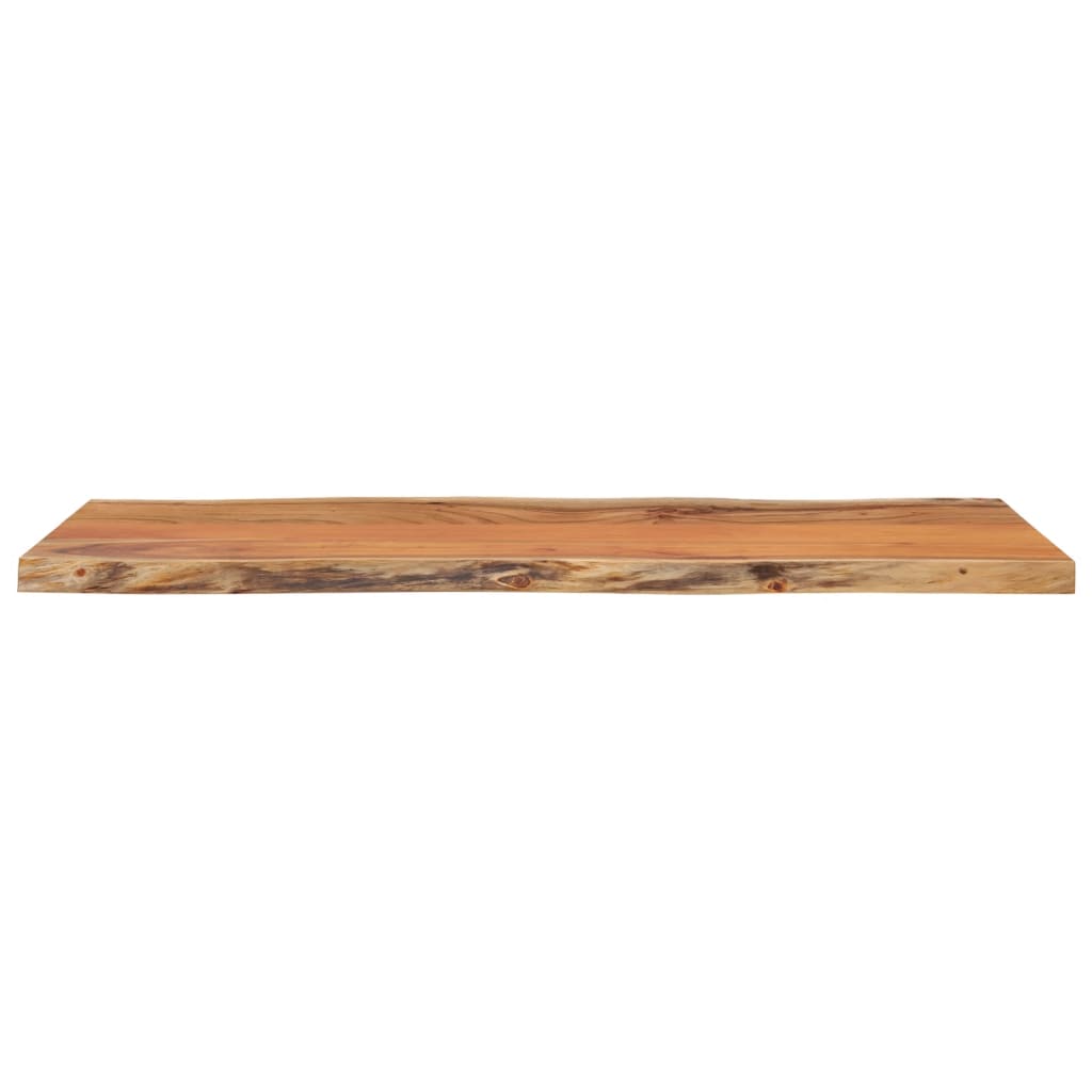 Table Top 80x40x2.5 cm Rectangular Solid Wood Acacia Live Edge