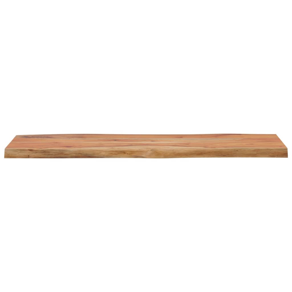 Table Top 100x40x2.5 cm Rectangular Solid Wood Acacia Live Edge