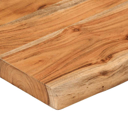 Table Top 100x40x2.5 cm Rectangular Solid Wood Acacia Live Edge