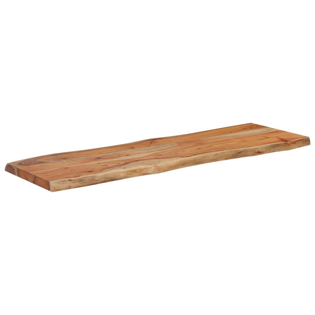 Table Top 110x40x2.5 cm Rectangular Solid Wood Acacia Live Edge