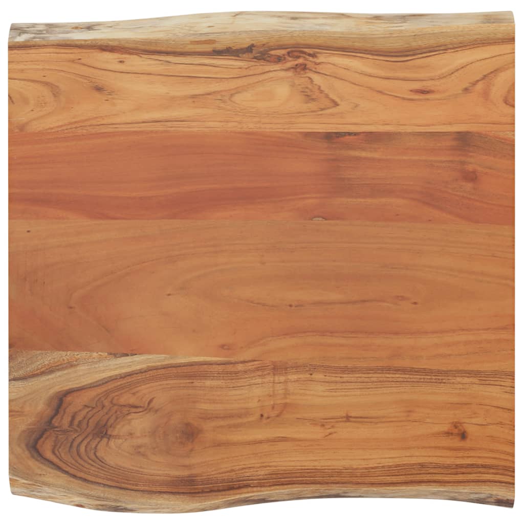 Table Top 60x60x2.5 cm Square Solid Wood Acacia Live Edge