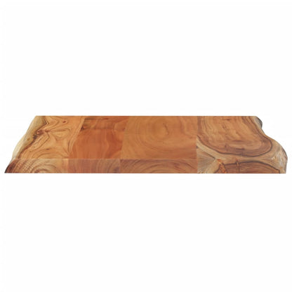 Table Top 60x60x2.5 cm Square Solid Wood Acacia Live Edge