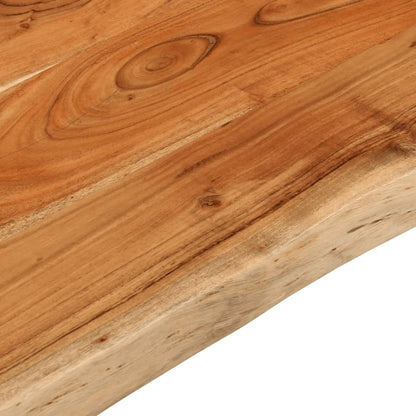 Table Top 90x60x2.5 cm Rectangular Solid Wood Acacia Live Edge
