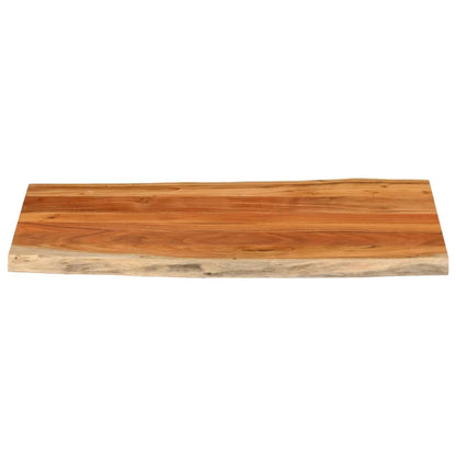 Table Top 100x60x2.5 cm Rectangular Solid Wood Acacia Live Edge