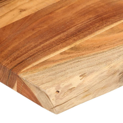 Table Top 100x60x2.5 cm Rectangular Solid Wood Acacia Live Edge