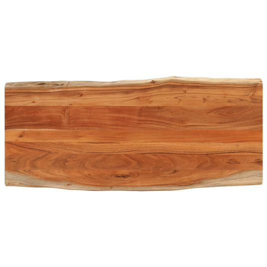 Table Top 140x60x2,5 cm Rectangular Solid Wood Acacia Live Edge