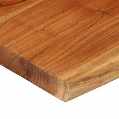 Table Top 80x80x2.5 cm Rectangular Solid Wood Acacia Live Edge