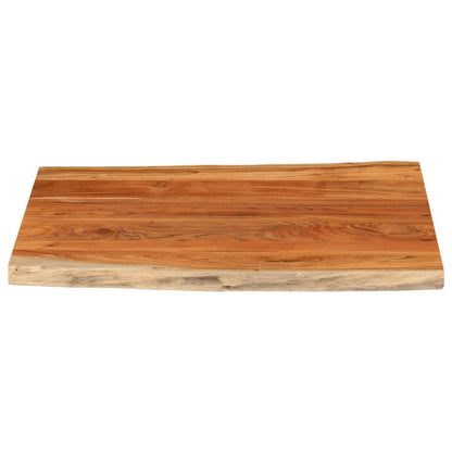 Table Top 110x80x2.5 cm Rectangular Solid Wood Acacia Live Edge
