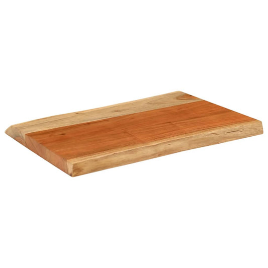 Table Top 70x40x3,8 cm Rectangular Solid Wood Acacia Live Edge