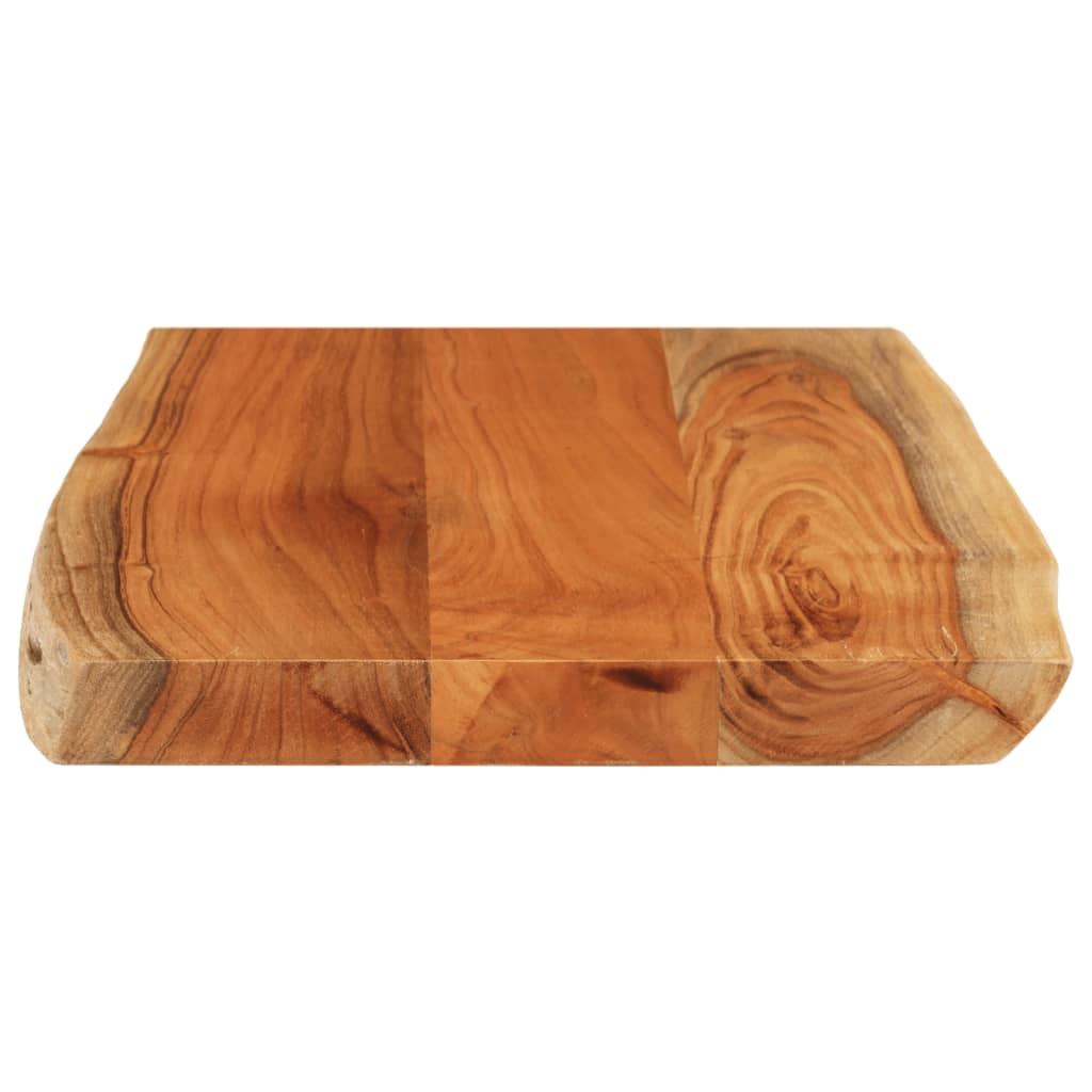 Table Top 70x40x3.8 cm Rectangular Solid Wood Acacia Live Edge