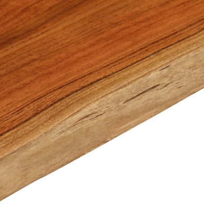 Table Top 80x40x3.8 cm Rectangular Solid Wood Acacia Live Edge