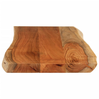 Table Top 90x40x3.8 cm Rectangular Solid Wood Acacia Live Edge