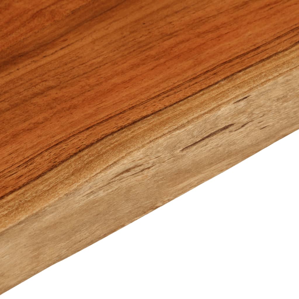 Table Top 90x40x3.8 cm Rectangular Solid Wood Acacia Live Edge