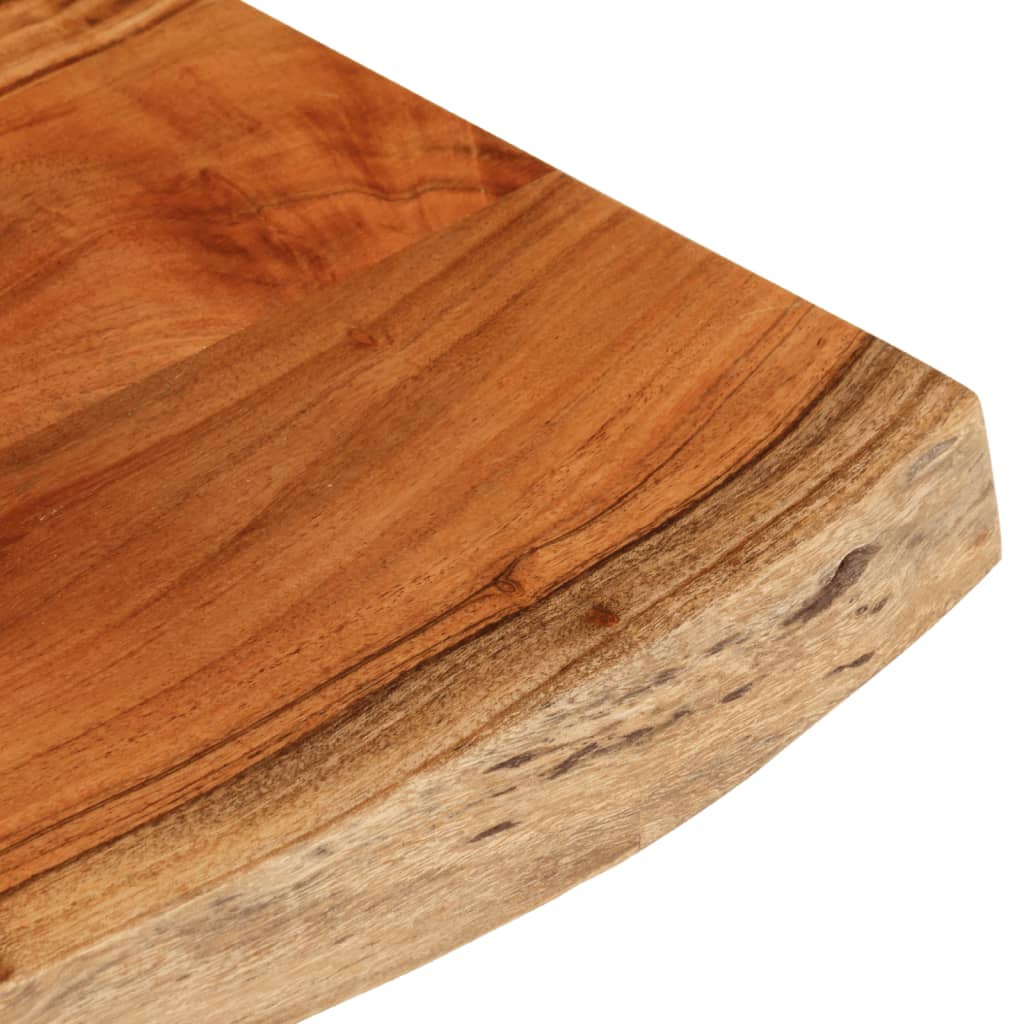 Table Top 90x40x3.8 cm Rectangular Solid Wood Acacia Live Edge