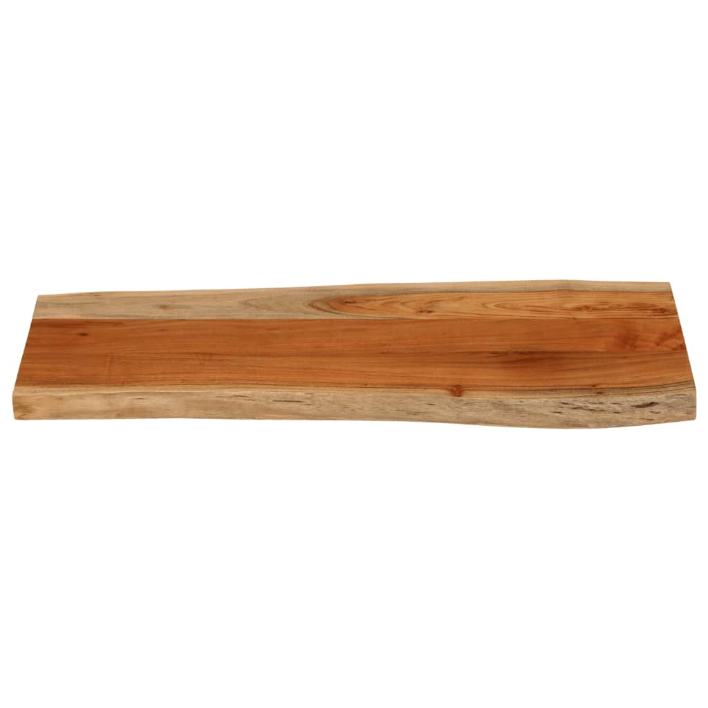 Table Top 100x40x3.8 cm Rectangular Solid Wood Acacia Live Edge