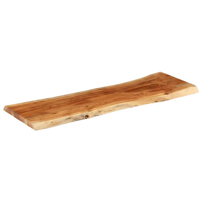 Table Top 140x40x3.8 cm Rectangular Solid Wood Acacia Live Edge