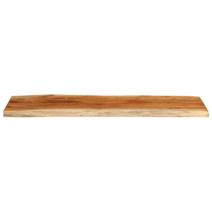 Table Top 140x40x3.8 cm Rectangular Solid Wood Acacia Live Edge