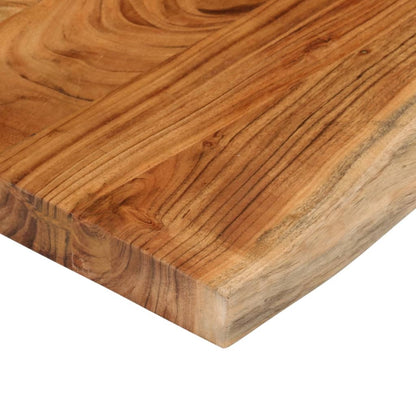 Table Top 140x40x3.8 cm Rectangular Solid Wood Acacia Live Edge