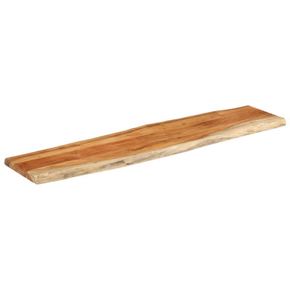 Table Top 160x40x3.8 cm Rectangular Solid Wood Acacia Live Edge