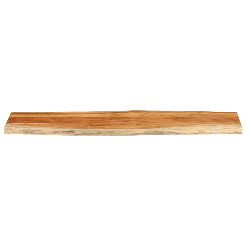 Table Top 160x40x3.8 cm Rectangular Solid Wood Acacia Live Edge