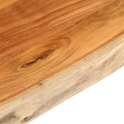 Table Top 160x40x3.8 cm Rectangular Solid Wood Acacia Live Edge