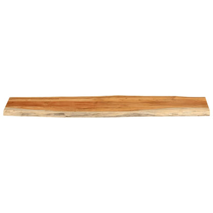 Table Top 180x40x3.8 cm Rectangular Solid Wood Acacia Live Edge