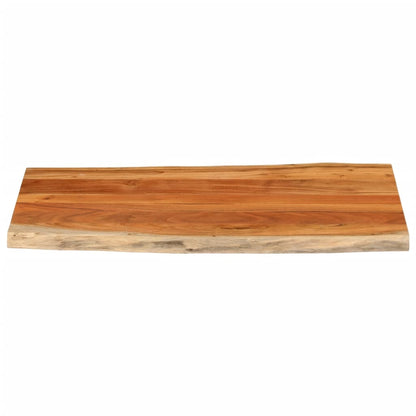 Table Top 110x60x3.8 cm Rectangular Solid Wood Acacia Live Edge