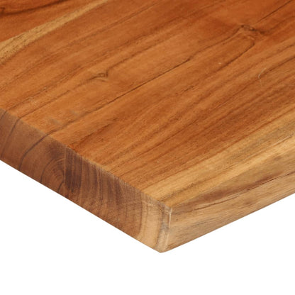 Table Top 80x80x3.8 cm Rectangular Solid Wood Acacia Live Edge