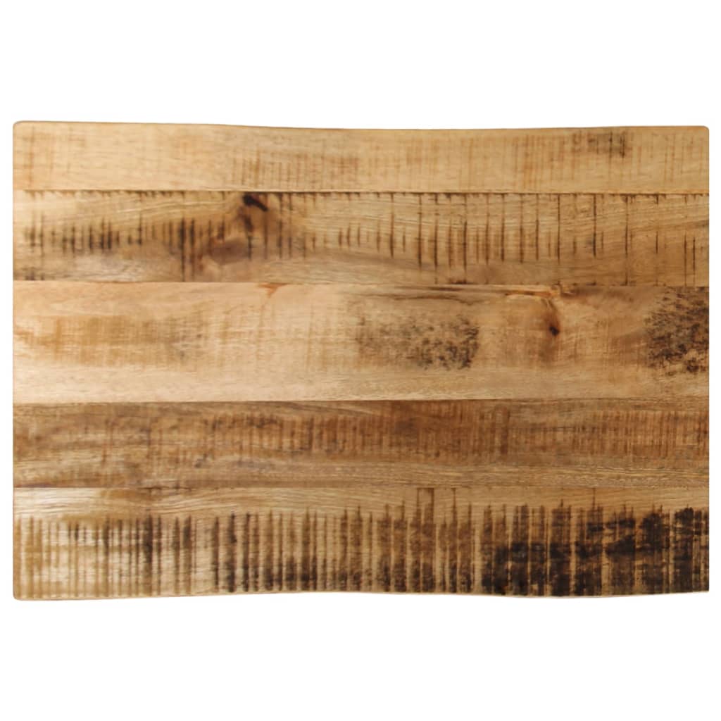 Table Top Live Edge 50x40x2.5 cm Solid Wood Rough Mango