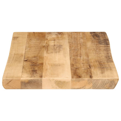Table Top Live Edge 50x40x2.5 cm Solid Wood Rough Mango