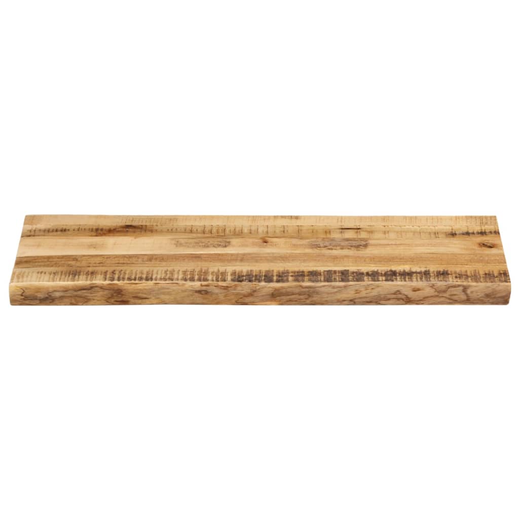 Table Top Live Edge 80x40x2.5 cm Solid Wood Rough Mango