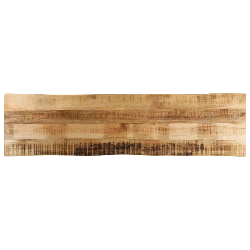 Table Top Live Edge 160x40x2.5 cm Solid Wood Rough Mango