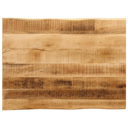 Table Top Live Edge 80x60x2.5 cm Solid Wood Rough Mango