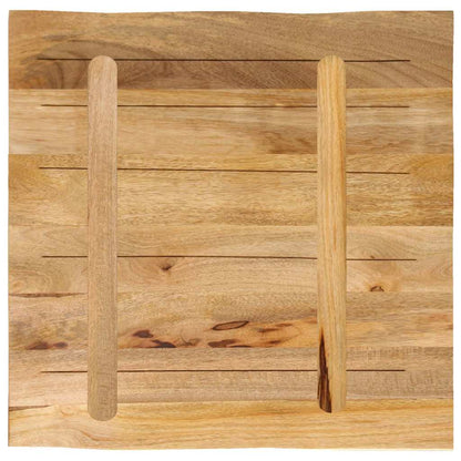 Table Top Live Edge 40x40x3.8 cm Solid Wood Rough Mango