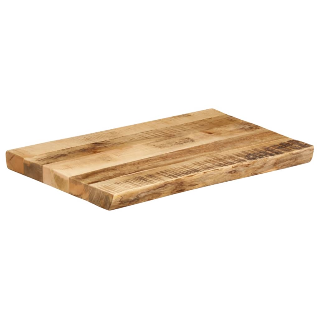 Table Top Live Edge 50x40x3.8 cm Solid Wood Rough Mango