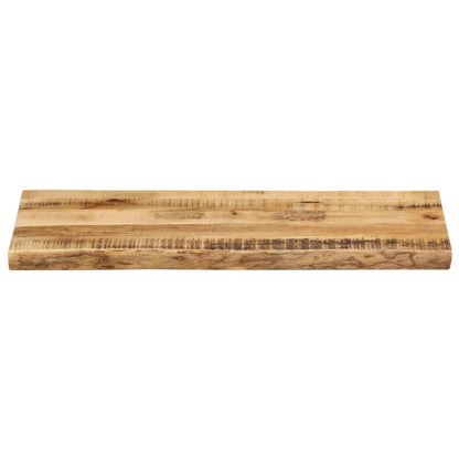 Table Top Live Edge 100x40x3.8 cm Solid Wood Rough Mango