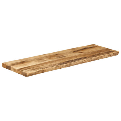 Table Top Live Edge 120x40x3.8 cm Solid Wood Rough Mango