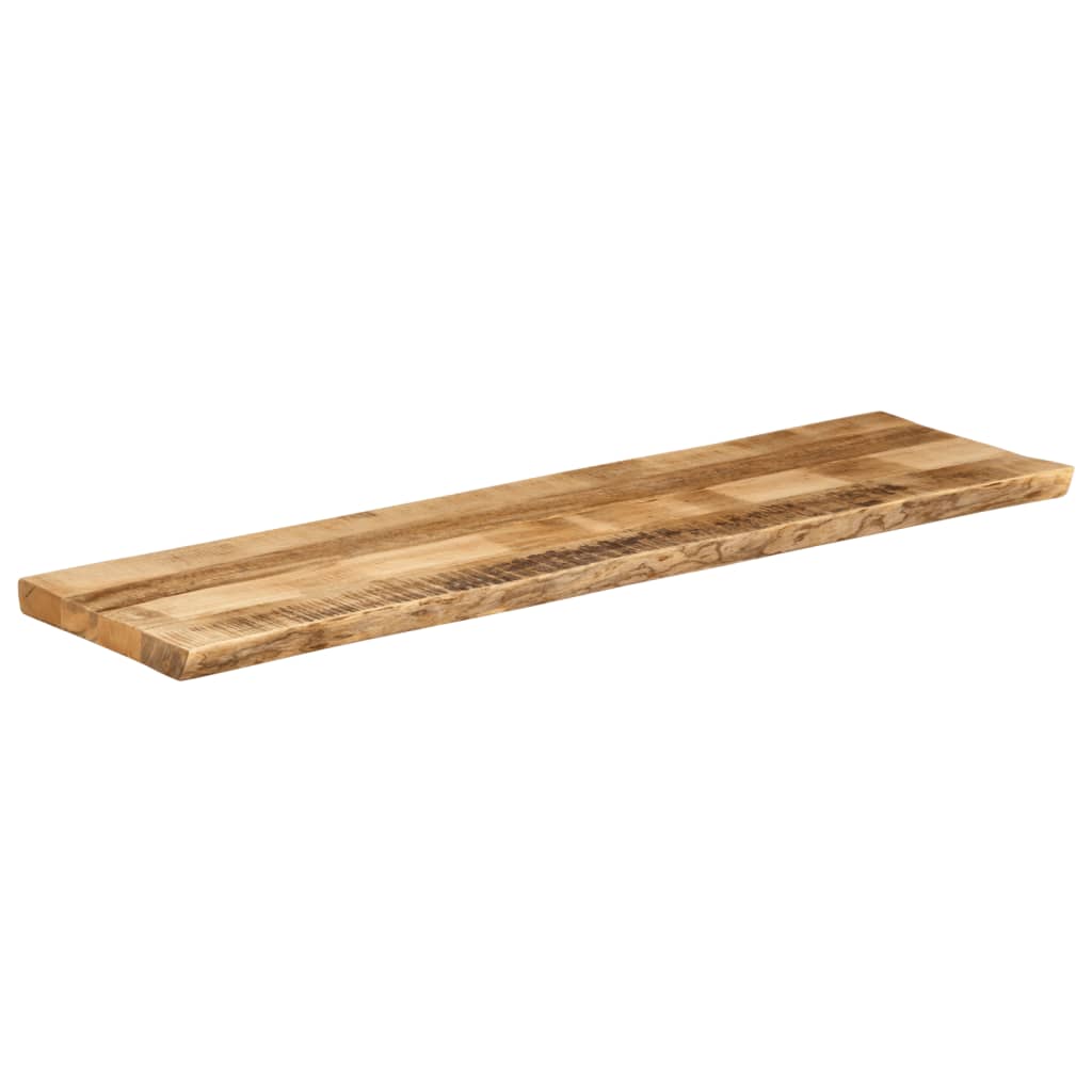 Table Top Live Edge 160x40x3.8 cm Solid Wood Rough Mango