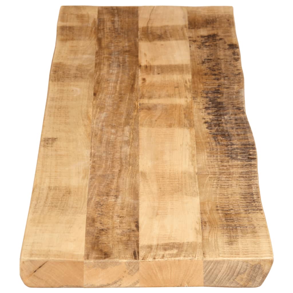 Table Top Live Edge 160x40x3.8 cm Solid Wood Rough Mango