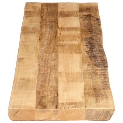 Table Top Live Edge 160x40x3.8 cm Solid Wood Rough Mango