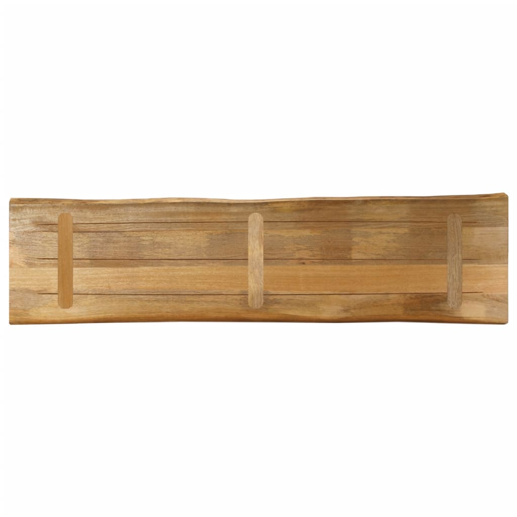 Table Top Live Edge 180x40x3.8 cm Solid Wood Rough Mango