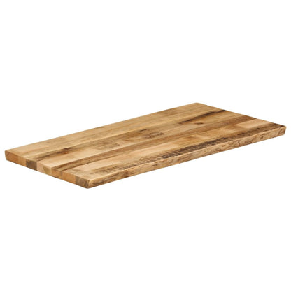Table Top Live Edge 120x60x3.8 cm Solid Wood Rough Mango